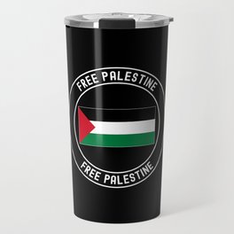 Free Palestine Vintage Travel Mug