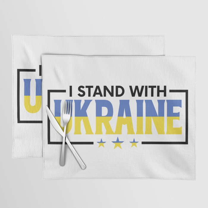 I Stand With Ukraine Placemat