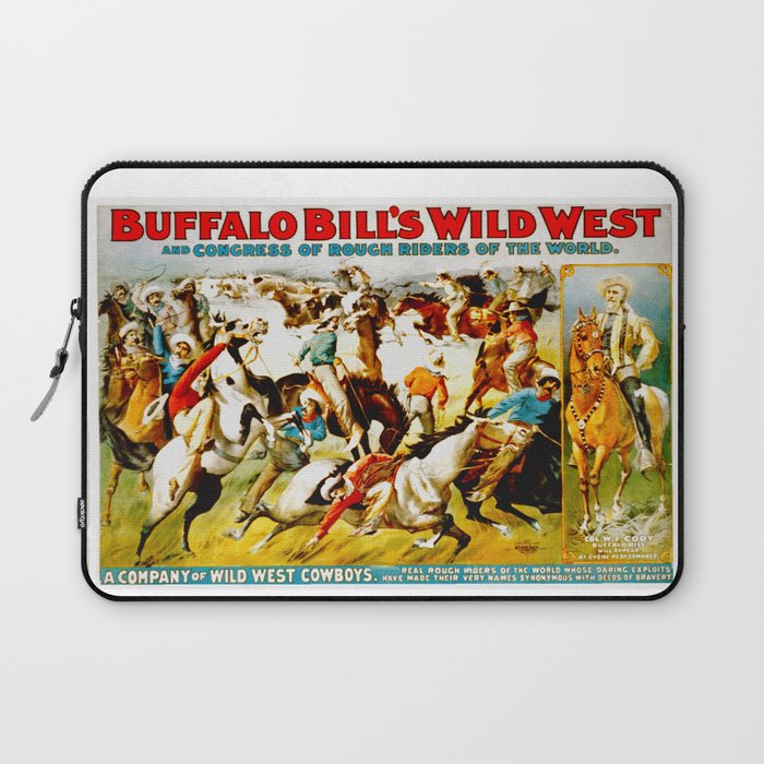 Vintage Wild West Show Poster Laptop Sleeve