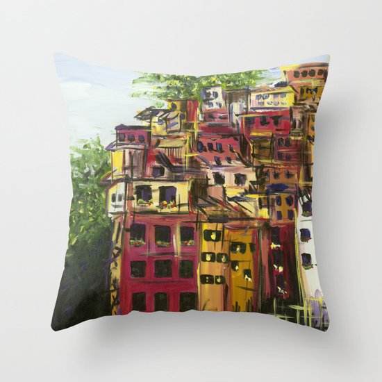 Cinque Terre Throw Pillow