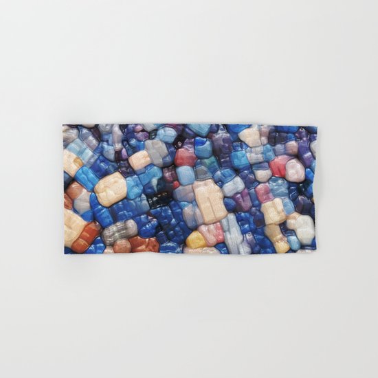 Alphanumeric Typeface Abstract Hand & Bath Towel