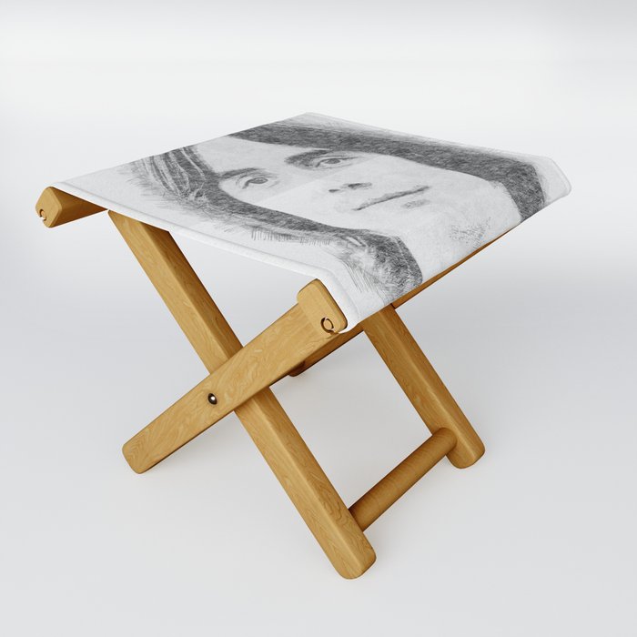 Jackswnepen Abstract Art Print Folding Stool