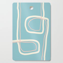 Spring Flow X Abstract Line Drawing Cutting Board