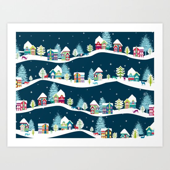 Apres Ski Art Print