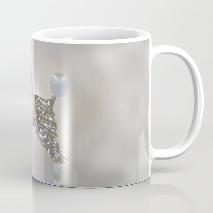 Luxury Pearl and Abalone Poodle Coffee Mug