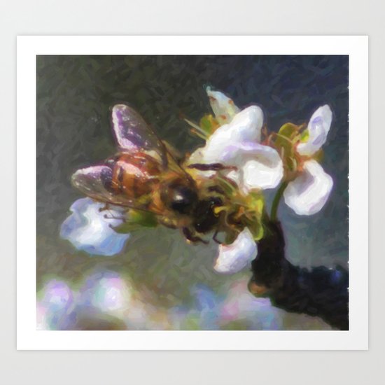 Honey Bee Art Print