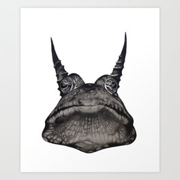 Horned Frog Art Print
