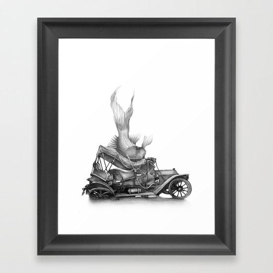 In which a goldfish spoils an outing Framed Art Print