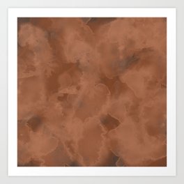 Brown Abstraction Art Print