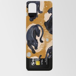 Big Panther Print Ochre Android Card Case