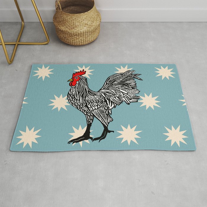 Prize Rooster Rug