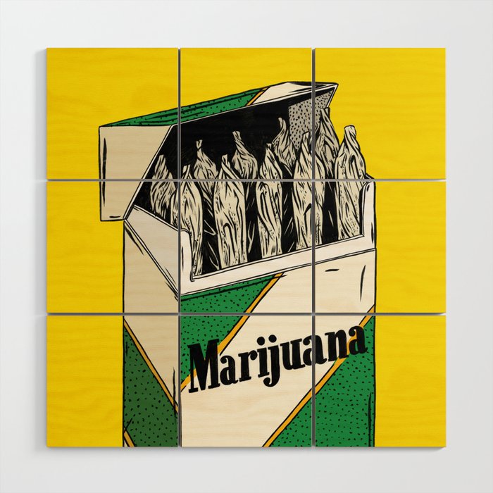 Mainstream Marijuana Wood Wall Art By Kelseydake Society6