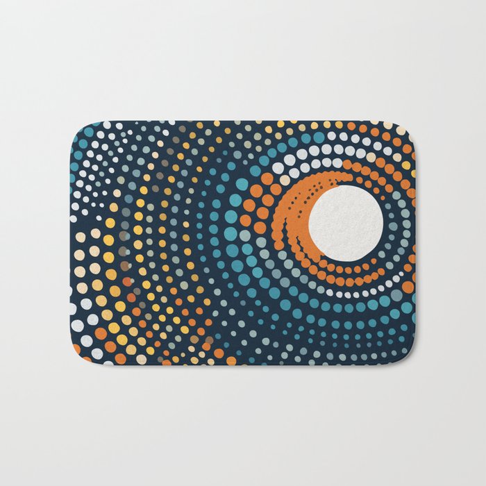 Dotted Contemporary Colors Minimal Pattern Bath Mat