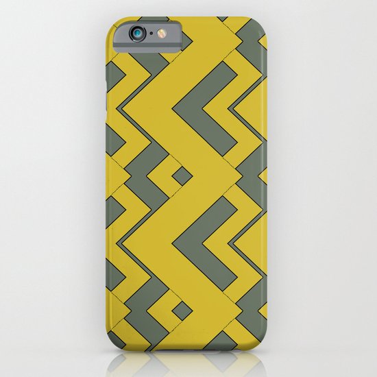 zig zag mustard iPhone & iPod Case