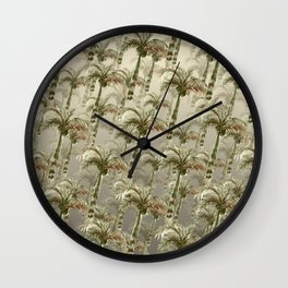 Palm Trees - Earthy Tones Wall Clock