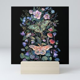 Moon Moth Mushroom Mini Art Print