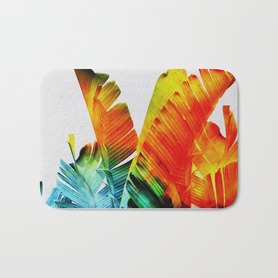 Enchanted Banana Leaves Bath Mat