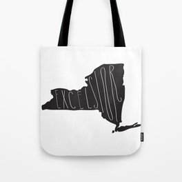 New York Motto - Black Tote Bag