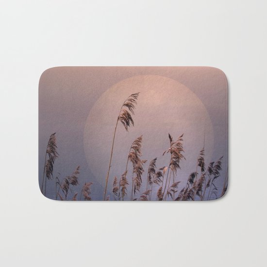 Lake with heart Bath Mat