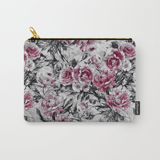 Black Leaves Carry-All Pouch