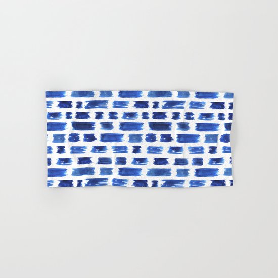 Ultramarine brushstrokes Hand & Bath Towel