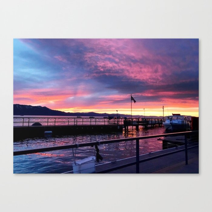 South Lake Tahoe Sunset Canvas Print