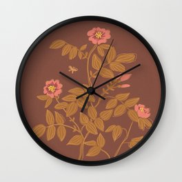 Roses Wall Clock