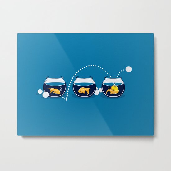 Prepared Fish Metal Print