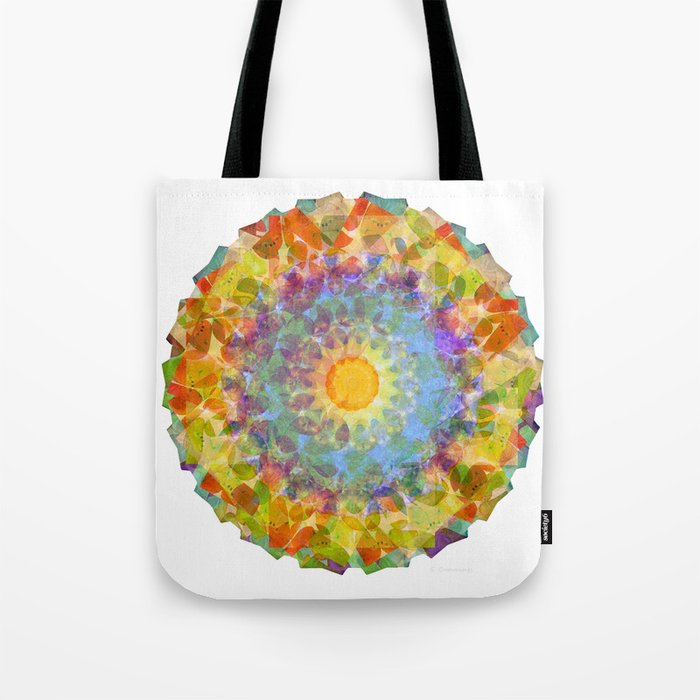 Bright Colorful Art - Sunshine Mandala Tote Bag
