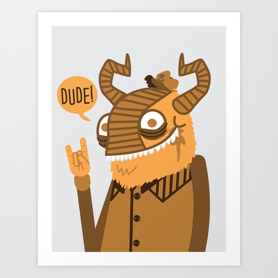 Monster Trucker Art Print