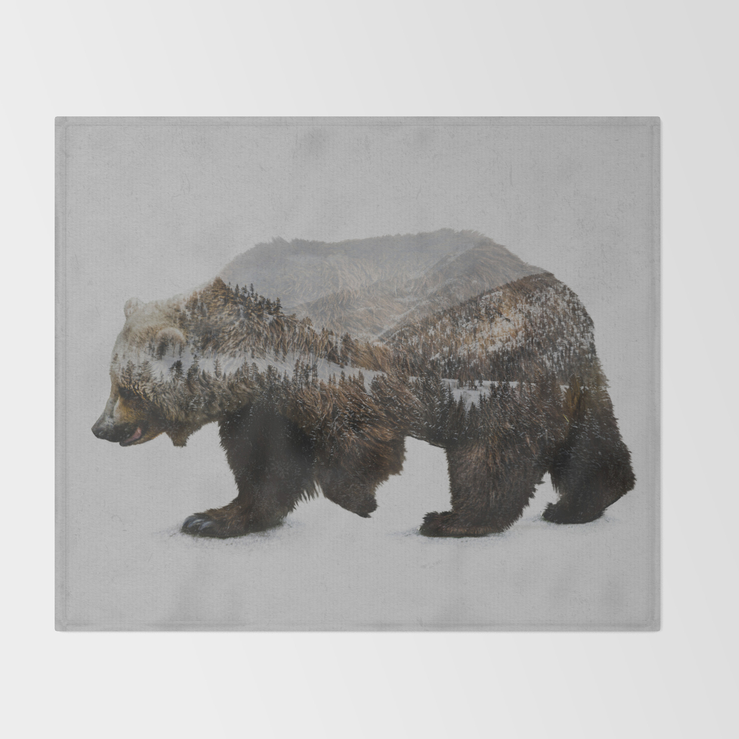 The Kodiak Brown Bear Throw Blanket By Daviesbabies Society6