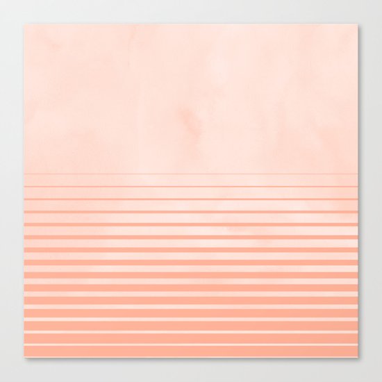 Sweet Life Peach Coral Gradient Canvas Print