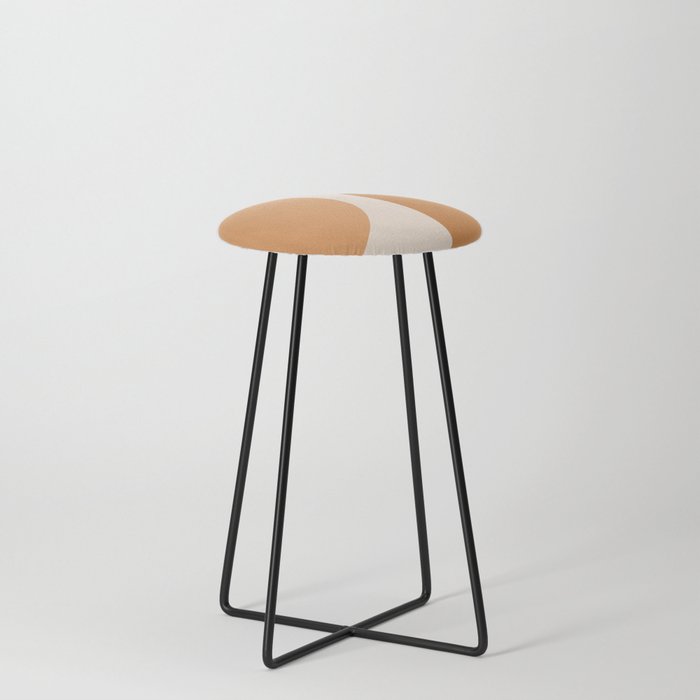Modern Minimal Arch Abstract XXII Counter Stool