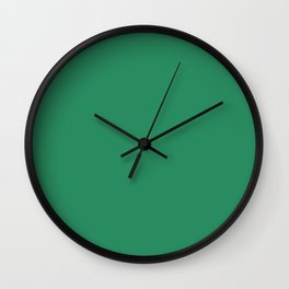 Emerald Green Solid Color Collection Wall Clock