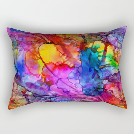 Colour Chaos Rectangular Pillow