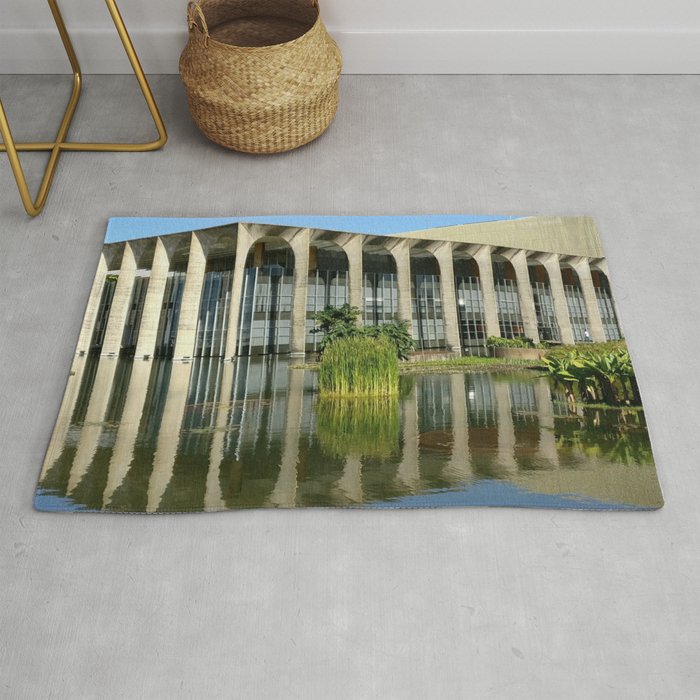Brazil Photography - Federal Government Office In Brasília Rug