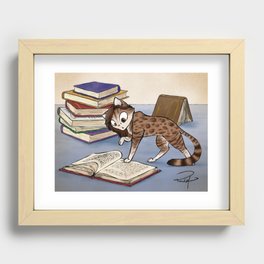 Caticature - Aiden Recessed Framed Print