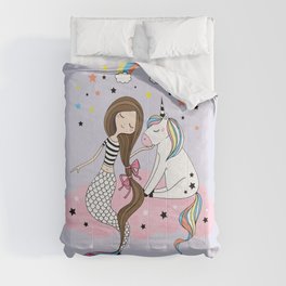 Mermaid & Unicorn Comforter