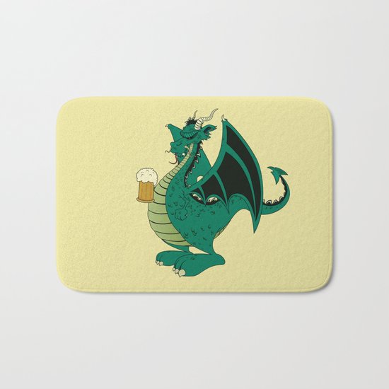 Green dragon Bath Mat