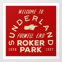 Roker Park Football Ground Art Print
