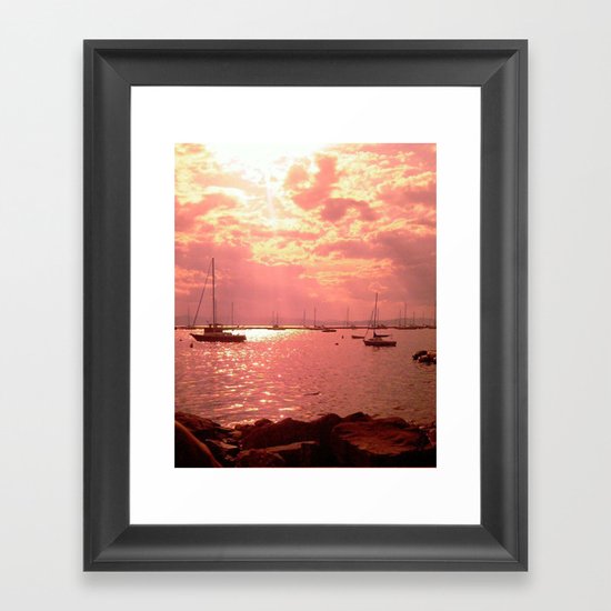 Red Lake Framed Art Print