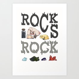 Rocks Rock Art Print