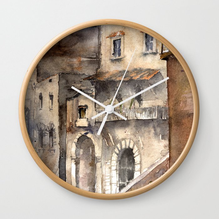 Cortona, Italy Wall Clock