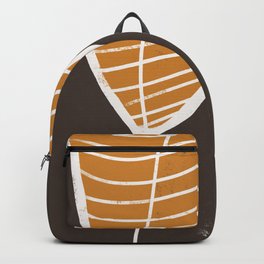 Feuilles 4 - Playful, Modern, Abstract Painting Backpack