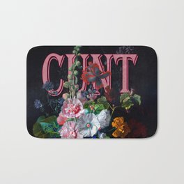Cunt Bath Mat | Riot, Collage, Digital, Classical, Flowers, March, Girl, Cunt, Female, Feminism 