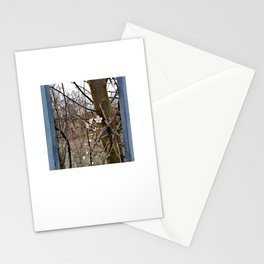 Springtime behind bars (unwavering mirabelle blossoms) Stationery Cards