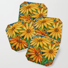 African Daisies Bloom Dilly Dilly Coaster