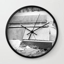 very old grave Wall Clock