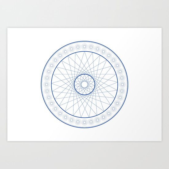 Anime Magic Circle 18 Art Print