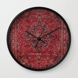 Antique Persian Red Rug Wall Clock
